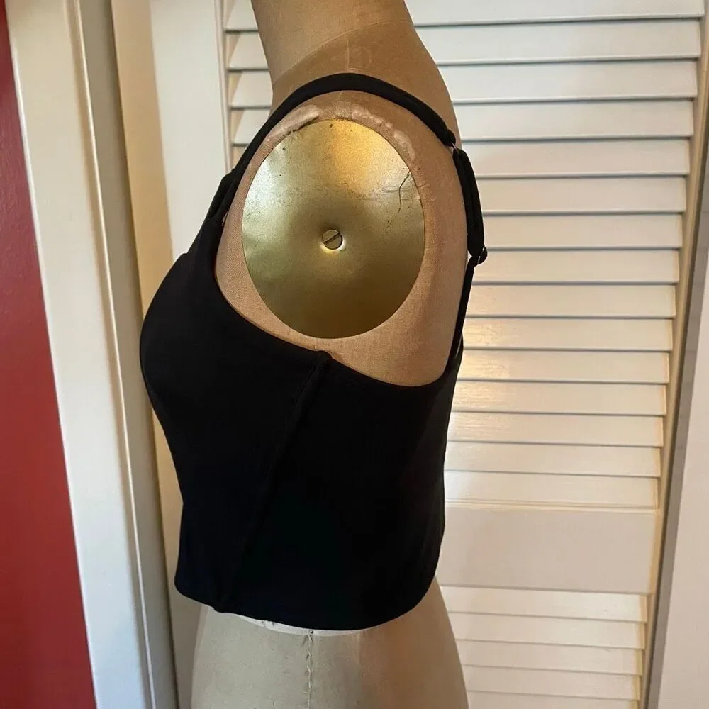 GILLY HICKS | black recharge layered corset top L - Picture 3 of 6